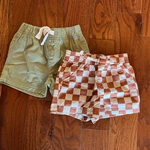 (2) Pairs of baby boy shorts